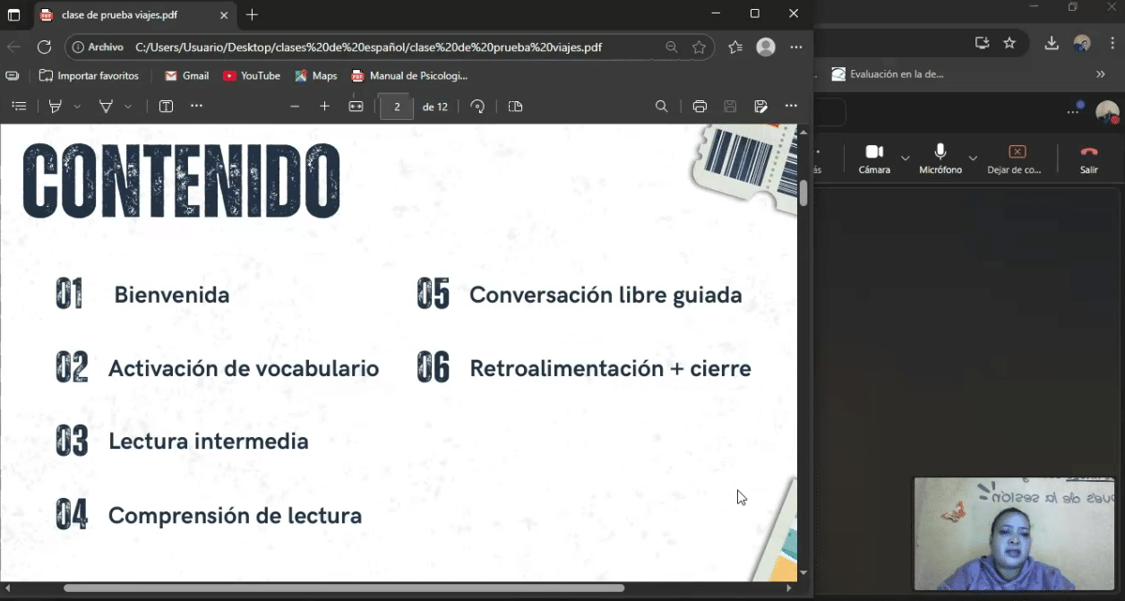 Marisol先生教材目次